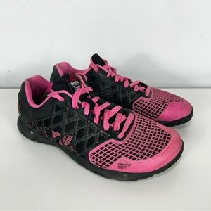 REEBOX CROSSFIT CF-74 pink and black tennis shoes